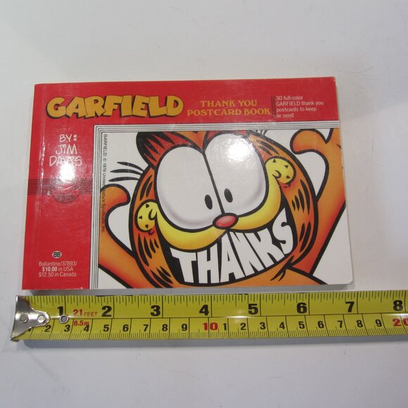 GARFIELD Thank You PostCard Book 1993 - Picture 7 of 8